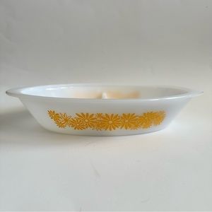 Vintage Glasbake Divided Dish